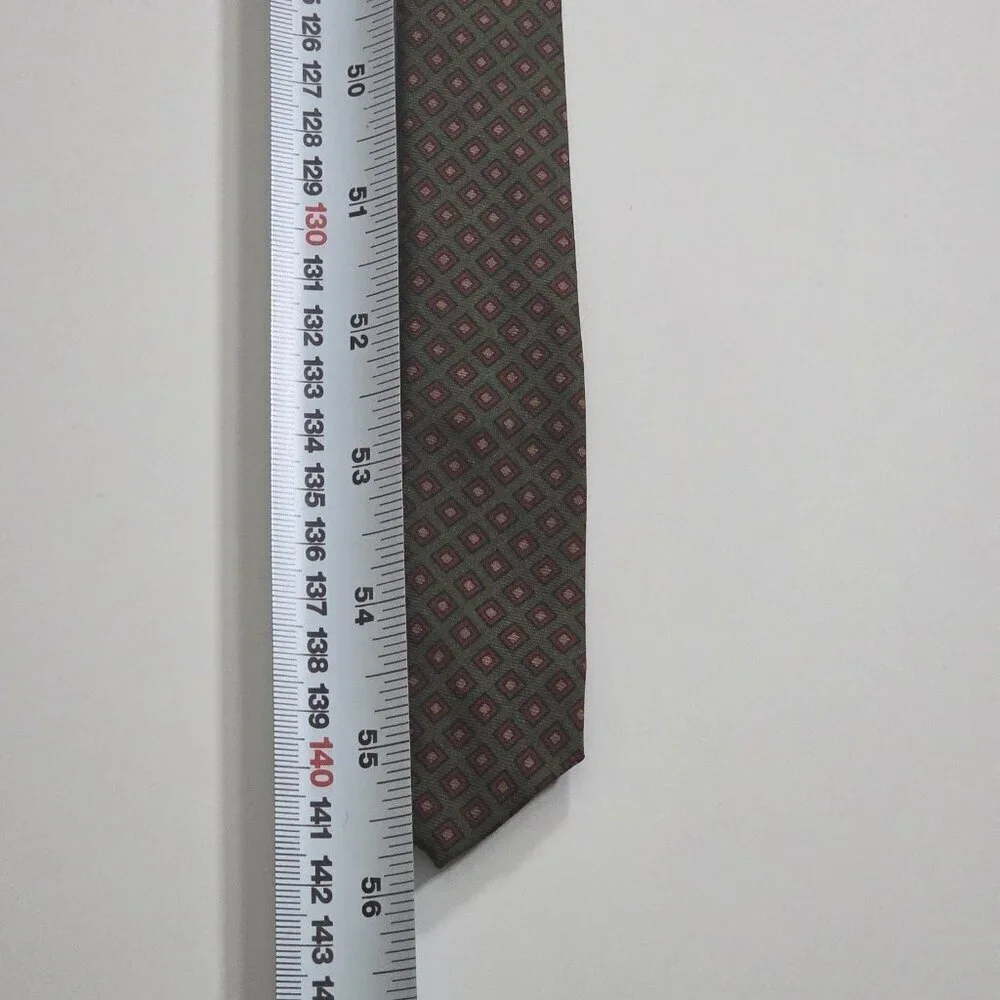 Polo Ralph Lauren Silk Tie Geo Print Preppy Office Hand Finished USA W 4
